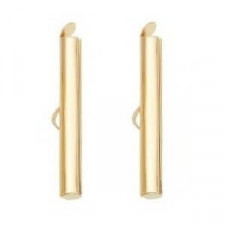 Slide end tubes 40mm - Gold